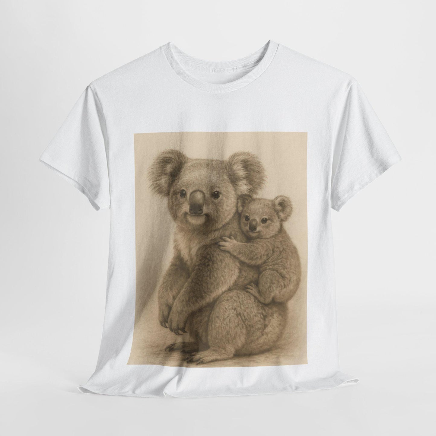 Cute Koala Mom and Baby Tee, Animal Lover Gift, Casual Unisex Shirt, Eco-Friendly Fashion, Perfect for Nature Enthusiasts