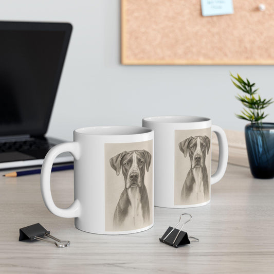 Cute Dog Ceramic Mug | Pet Lover Gift | Coffee or Tea Cup | Dog Lover's Mug | Personalized Animal Mug | Perfect for Birthdays