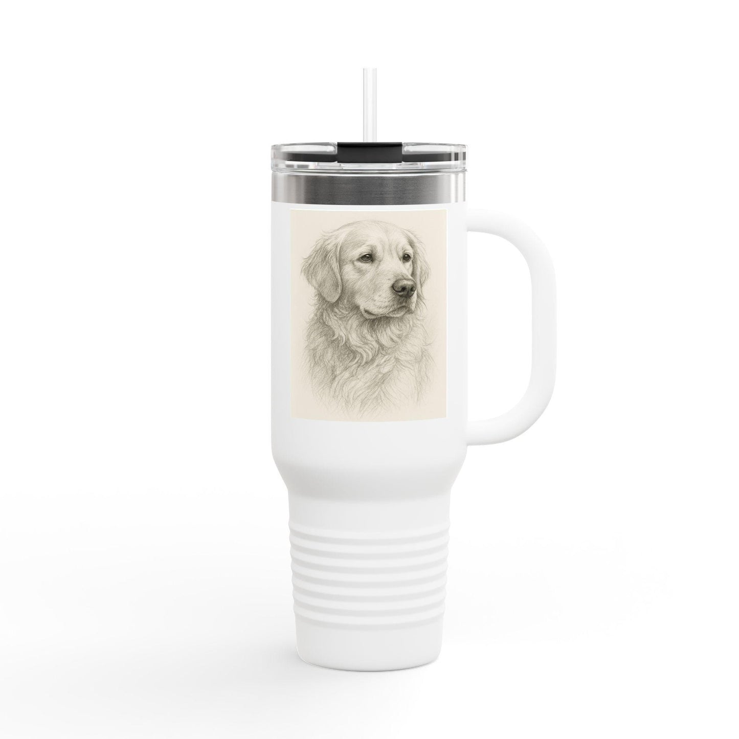 Golden Retriever Insulated Travel Mug - Perfect for Dog Lovers, Personalized Coffee Cup, Eco-Friendly Drinkware, Pet Gifts, Outdoor [...]