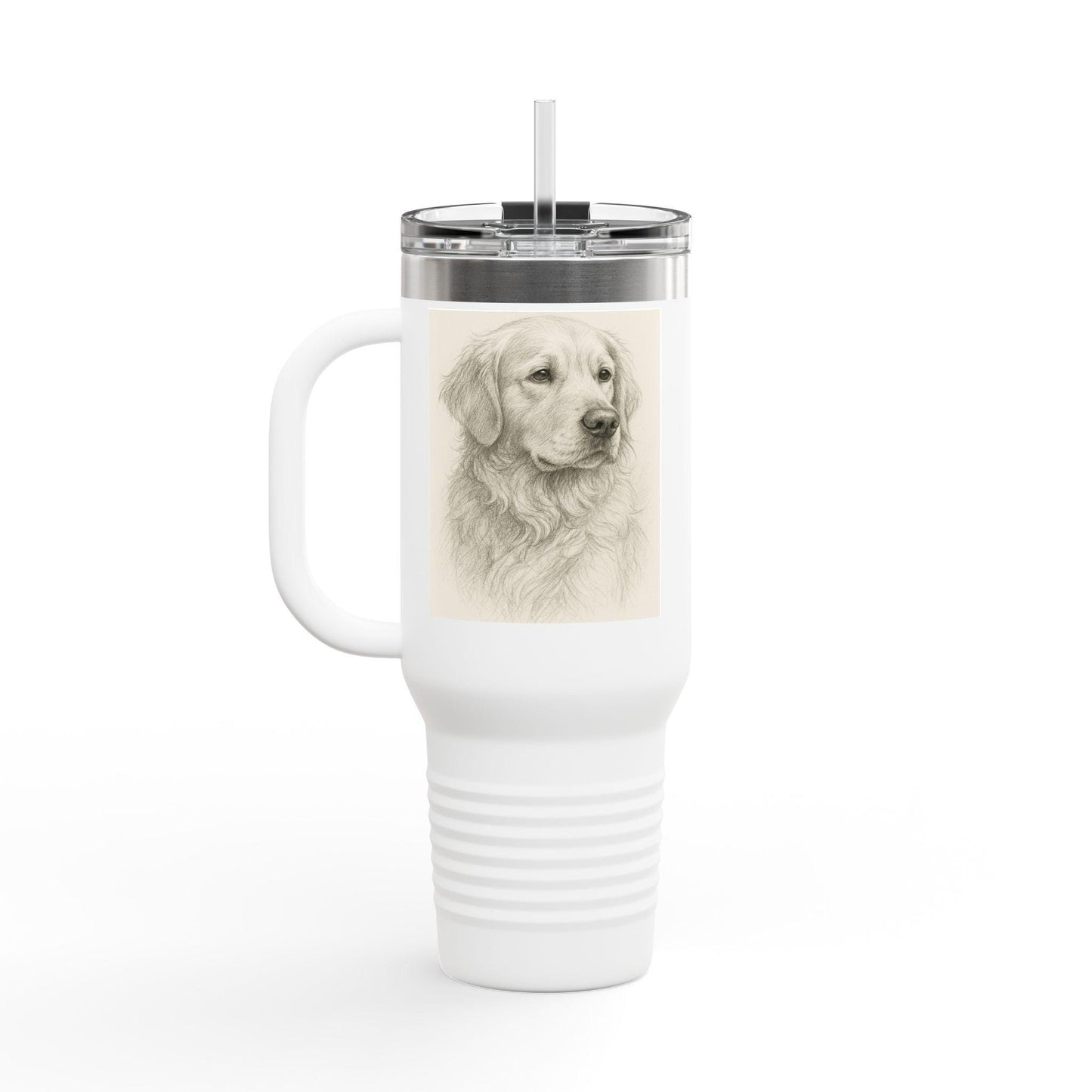Golden Retriever Insulated Travel Mug - Perfect for Dog Lovers, Personalized Coffee Cup, Eco-Friendly Drinkware, Pet Gifts, Outdoor [...]