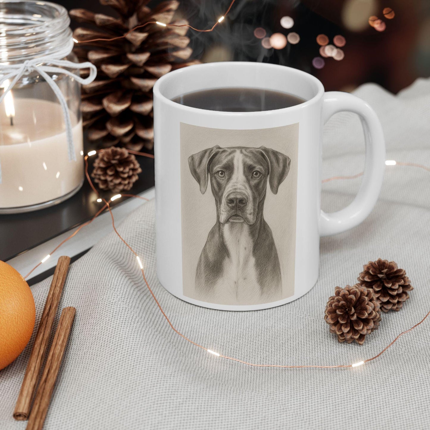 Cute Dog Ceramic Mug | Pet Lover Gift | Coffee or Tea Cup | Dog Lover's Mug | Personalized Animal Mug | Perfect for Birthdays
