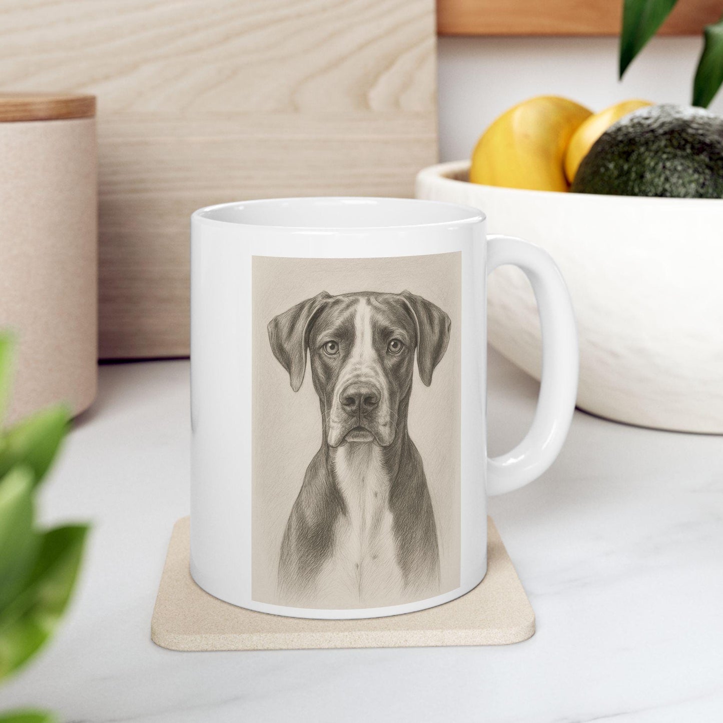 Cute Dog Ceramic Mug | Pet Lover Gift | Coffee or Tea Cup | Dog Lover's Mug | Personalized Animal Mug | Perfect for Birthdays