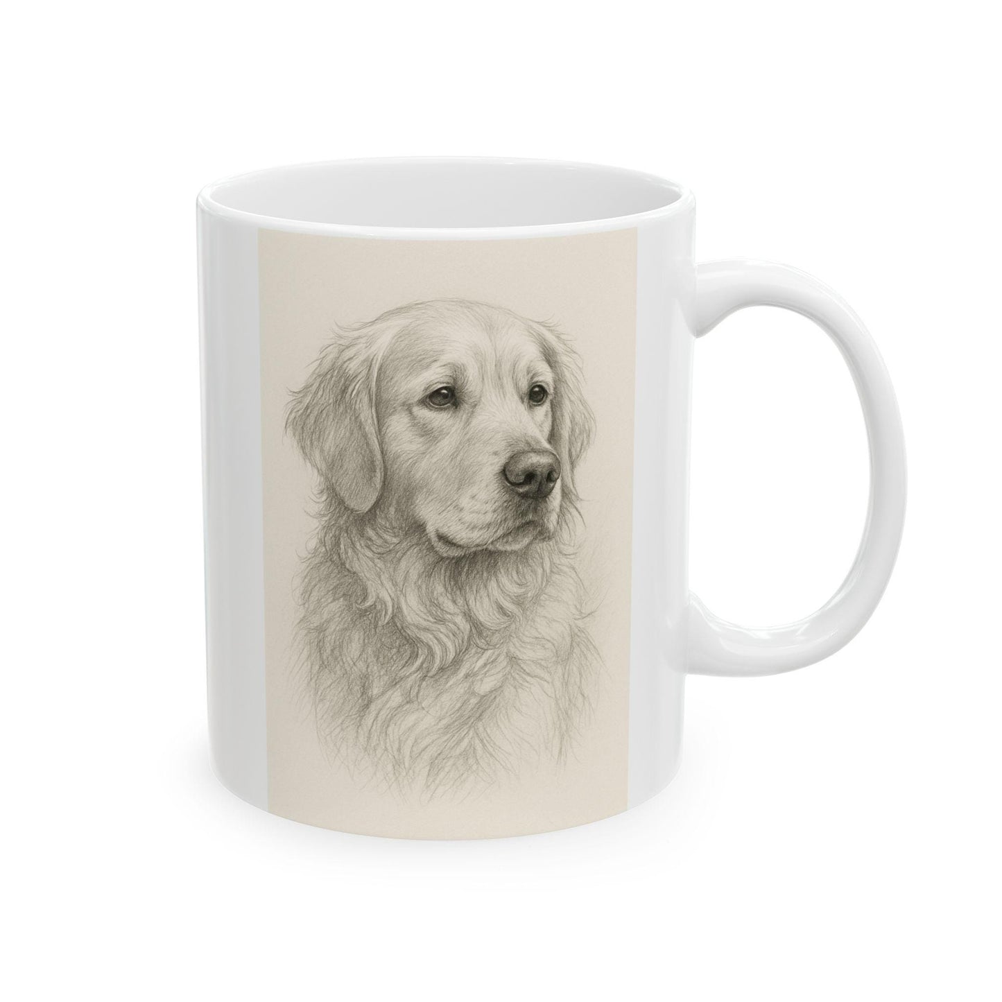 Custom Pet Portrait Ceramic Mug, Dog Lover Gift, Personalized Animal Mug, Cute Coffee Cup, Gifts for Pet Owners, Dog Mom Mug