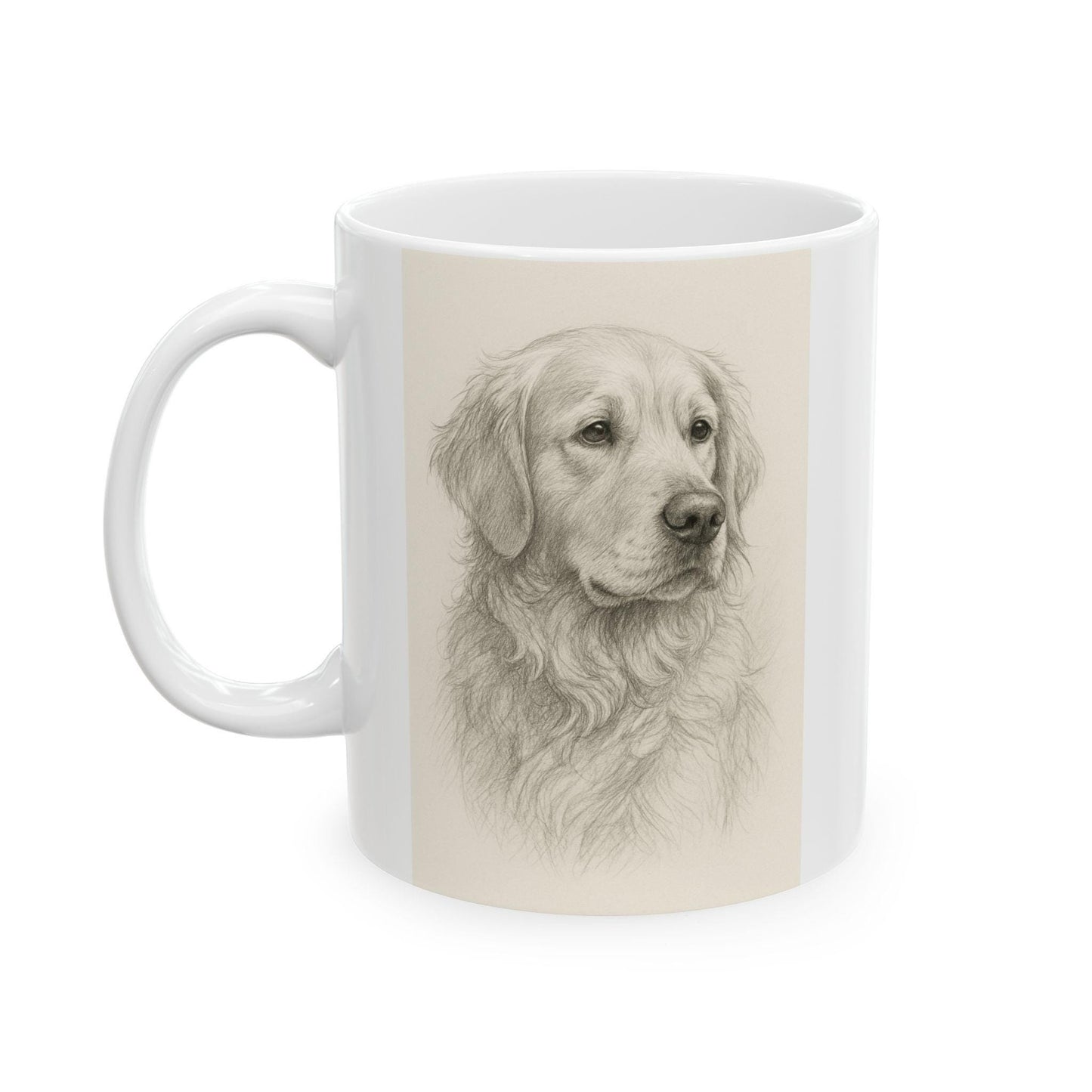Custom Pet Portrait Ceramic Mug, Dog Lover Gift, Personalized Animal Mug, Cute Coffee Cup, Gifts for Pet Owners, Dog Mom Mug